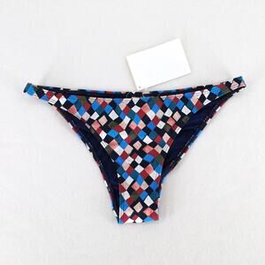 Tory Burch Women Multi Mosaic Clemence Hipster Swimsuit Bikini Bottom Size M